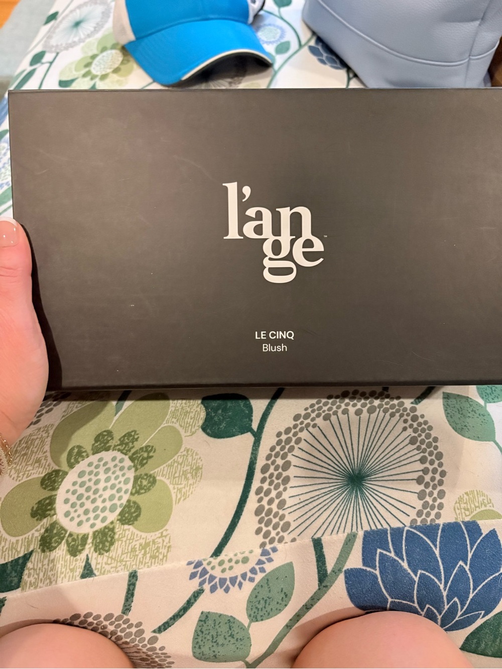 Lange Black and White LE CINQ Blush Palette Box